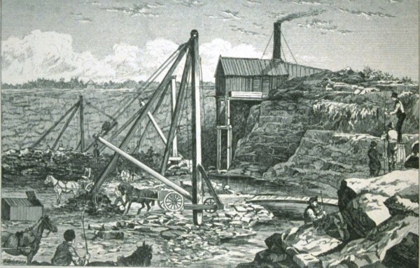 «Sketches in the Montreal Quarries», Canadian Illustrated News, 1877 (BAnQ)