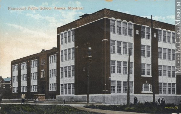 École publique Fairmount, quartier Annex, vers 1915. [Musée McCord, MP-0000.870.1]