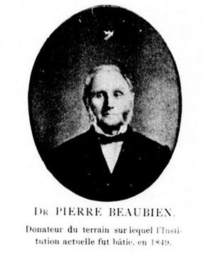 Pierre Beaubien (photo extraite des Notes historiques sur l'institution des sourds-muets).